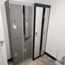 Bank of 2 Doors Full Height Lockers